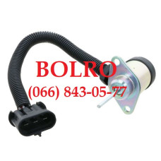 0001281354 СОЛЕНОЇД, ГЛУШИЛКА ВІДСІЧКИ ПОДАЧИ ПАЛИВА ТРАКТОРІВ KUBOTA B1700D, B2100D, B2400D, B7510D, B7510DN, B7510HSD, G2160, G2160-DS, G2160AU, M8200, M8200DT, M9000, M9000DT, M9000DTL