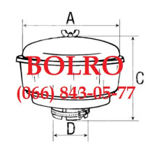 0001281467 ЦИКЛОН, ПИЛОЗБІРНИК D79MM НАВАНТАЖУВАЧІВ BOBCAT TL 35.70 MANITOU MERLO DIECI CLARK HYSTER LINDE JCB
