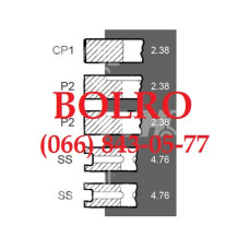 0001281805 ПОРШНЕВІ КІЛЬЦЯ Ø88.90*2,38*2,38*2,38*4,76*4,76MM МОТОРІВ CASE INTERNATIONAL BD154 ТРАКТОРІВ CASE INTERNATIONAL 424 434 444 374 384 238 B414 НАВАНТАЖУВАЧІВ MANITOU 20 25 30 21 26 40 MERLO