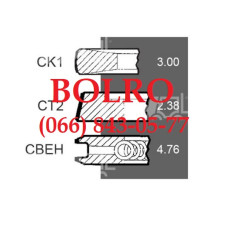 0001281836 ПОРШНЕВІ КІЛЬЦЯ Ø98.42*3*2.38*4.76MM МОТОРІВ CASE INTERNATIONAL D155 D179 D206 D239 D310 D358 DT239 DT358
