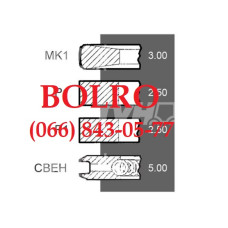 0001281854 ПОРШНЕВІ КІЛЬЦЯ Ø102*3*2.5*2.5*5ММ МОТОРІВ DEUTZ F4L913 F6L913 BF4L913 BF4L913T BF6L913 BF6L913T