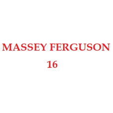 MASSEY FERGUSON 16: ПРОКЛАДКИ, ВКЛАДИШІ, КІЛЬЦЯ, КЛАПАН, НАСОС МАСЛА, ВОДЯНА ПОМПА, НАСОС ПАЛИВА, ФІЛЬТРИ