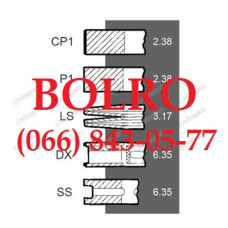 0001279187 ПОРШНЕВІ КІЛЬЦЯ ДВИГУНІВ НАВАНТАЖУВАЧІВ LANCER BOSS PD5 MB7-10 MD6 MD6P MD7 MD7C ML6C