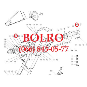 0001279311 ПІДШИПНИК ЕЛЕВАТОРА КОМБАЙНІВ SAMPO 600-650+ MASSEY FERGUSON