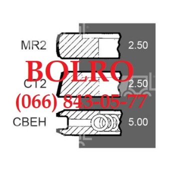 0001279693 ПОРШНЕВІ КІЛЬЦЯ Ø101.05MM ДВИГУНІВ PERKINS A4.248 КОМБАЙНІВ CLAAS DOMINATOR MF НАВАНТАЖУВАЧІВ, ТРАКТОРІВ MASSEY FERGUSON LANDINI