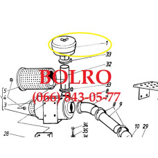 0001282612 ЦИКЛОН, ПИЛОЗБІРНИК КОМБАЙНІВ SAMPO ROSENLEW 680 690 MASSEY FERGUSON 20
