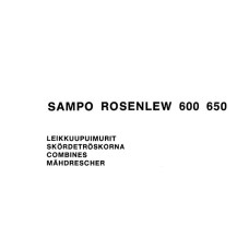0001282644 КАТАЛОГ ЗАПЧАСТИН ЗЕРНОЗБИРАЛЬНОГО КОМБАЙНУ SAMPO ROSENLEW 600 650