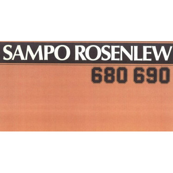 0001282645 МАНУАЛ ЗЕРНОЗБИРАЛЬНОГО КОМБАЙНУ SAMPO ROSENLEW 680 690 - ТЕХНІЧНА ХАРАКТЕРИСТИКА SAMPO 680 690