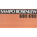 0001282645 МАНУАЛ ЗЕРНОЗБИРАЛЬНОГО КОМБАЙНУ SAMPO ROSENLEW 680 690 - ТЕХНІЧНА ХАРАКТЕРИСТИКА SAMPO 680 690