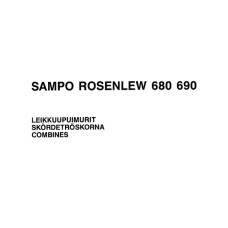 0001282646 КАТАЛОГ ЗАПЧАСТИН ЗЕРНОЗБИРАЛЬНОГО КОМБАЙНУ SAMPO ROSENLEW 680 690