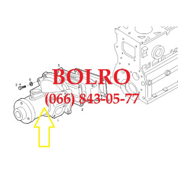 0001285310 ВОДЯНА ПОМПА, НАСОС ВОДИ ДВИГУНІВ FIAT AIFO IVECO 8031I06.05/8031i06.05