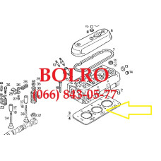 0001285308 ПРОКЛАДКА ГБЦ, ПРОКЛАДКА ПІД ГОЛОВКУ ДВИГУНІВ FIAT AIFO IVECO 8031I06.05/8031i06.05