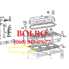 0001285314 ПРОКЛАДКА ГБЦ, ПРОКЛАДКА ПІД ГОЛОВКУ ДВИГУНІВ FIAT AIFO IVECO 8031I05.05