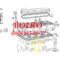 0001285319 ПРОКЛАДКА ГБЦ ДВИГУНІВ FIAT AIFO IVECO 8041i05 8041i05.00 8041i05.05 8041i05.05A800 8041i05.55