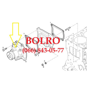 0001285341 ВОДЯНА ПОМПА, НАСОС ВОДИ ДВИГУНІВ AIFO FIAT IVECO 8035