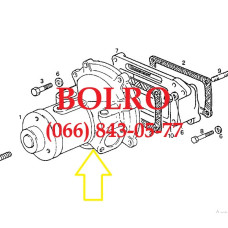 0001285344 ВОДЯНА ПОМПА, НАСОС ВОДИ ДВИГУНІВ AIFO FIAT IVECO 8045 8045.25 8045.25.850