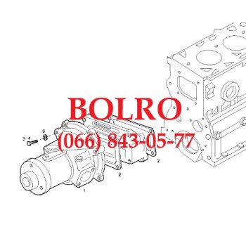 0001286083 ВОДЯНА ПОМПА, НАСОС ВОДИ ДВИГУНІВ FIAT AIFO IVECO 8061I06.05 8061i06.05