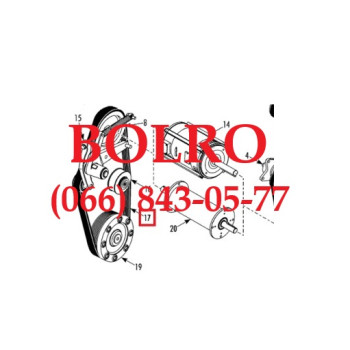 0001287353 РЕМІНЬ ПРИВОДУ ДИЗЕЛЬ-ЕЛЕКТРОДВИГУН РЕФРИЖЕРАТОРІВ THERMO KING SLX 200 SLX200 SLX-200 SLX 300 SLX300 SLX-300