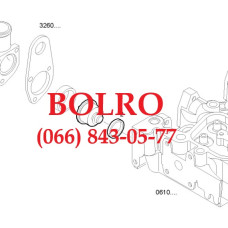 0001287419 ТЕРМОСТАТ ДВИГУНІВ ЕКСКАВАТОРІВ KOBELCO SK170 SK210-9 SK170-8 ED195-8 SK210LC-8 CASE WX125 WX145 WX165 NEW HOLLAND B110B B90B B95B B95BTC C190 E215B L190 LM5040 LM5060 LM5080