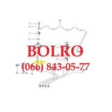 0001287641 МІДНІ ШАЙБА ФОРСУНКИ Ø10*20*3MM ДВИГУНІВ VALMET КОМБАЙНІВ SAMPO ROSENLEW DRONNINGBORG MASSEY FERGUSON