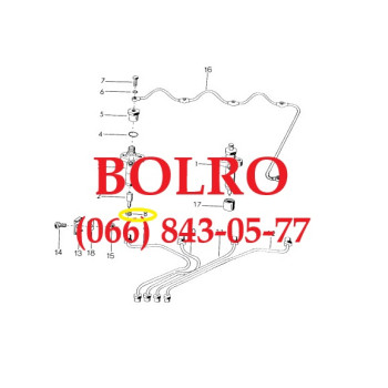 0001287641 МІДНІ ШАЙБА ФОРСУНКИ Ø10*20*3MM ДВИГУНІВ VALMET КОМБАЙНІВ SAMPO ROSENLEW DRONNINGBORG MASSEY FERGUSON